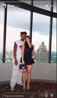 Ronald Acuna Jr.’s wife Maria shared a story.(@marialaborde/Instagram)